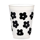 Creative Brands Frost Cup - Black Flowers
