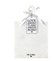 Creative Brands Marble Board with Handle - Mr. & Mrs.
