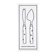 Creative Brands Cheese Knives Set - Gold Dot
