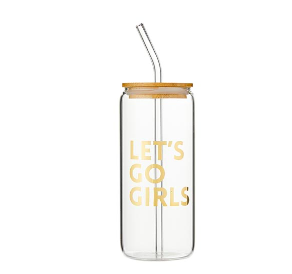 Creative Brands Glass Cold Brew Tumbler - Let's Go Girls