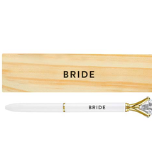 Creative Brands Wood Box with Gem Pen - Bride