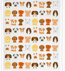 Coast & Cotton Dog Faces Tea Towel