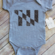 Paper Cow Clothing Distressed MD Flag Bodysuit