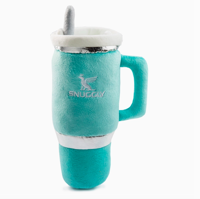 Haute Diggity Dog Snuggly Cup Dog Toy - Teal