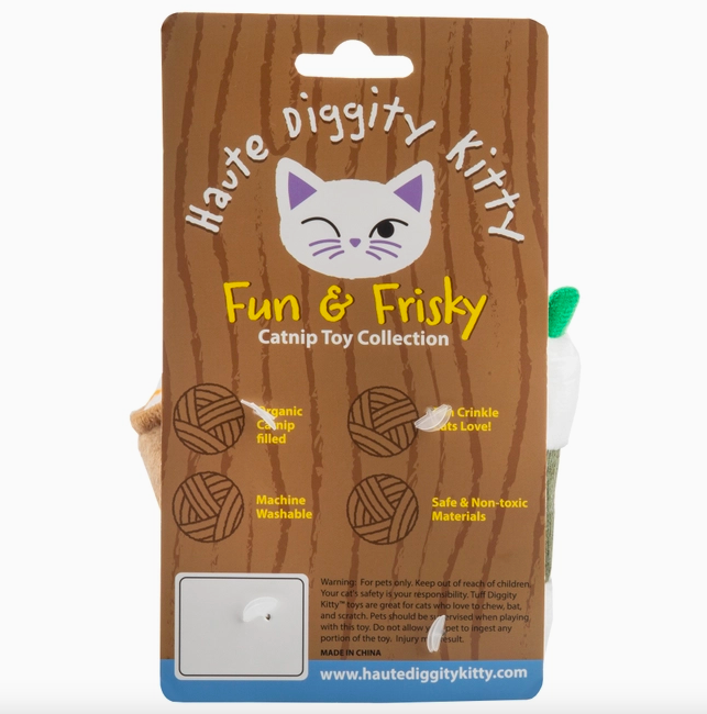 Haute Diggity Dog Meowbucks (2 Coffee Cups) Organic Catnip Toys
