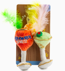 Haute Diggity Dog Kitty Cocktails (2 Cocktails) Organic Catnip Toys
