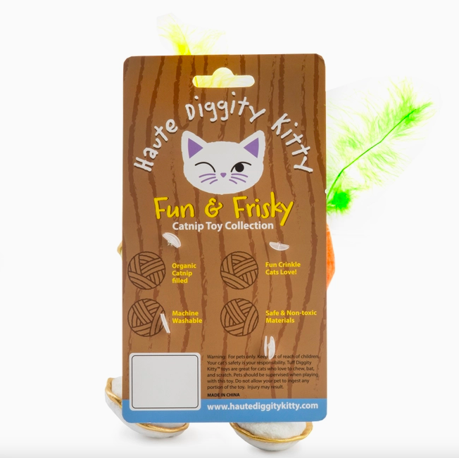 Haute Diggity Dog Kitty Cocktails (2 Cocktails) Organic Catnip Toys