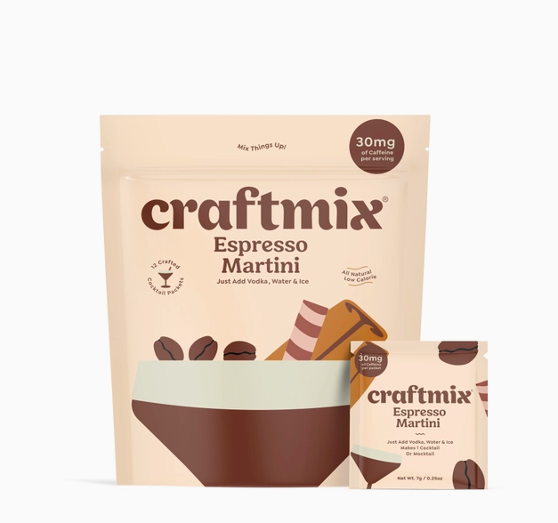 Craftmix Espresso Martini Cocktail Mixers - 12 Pack
