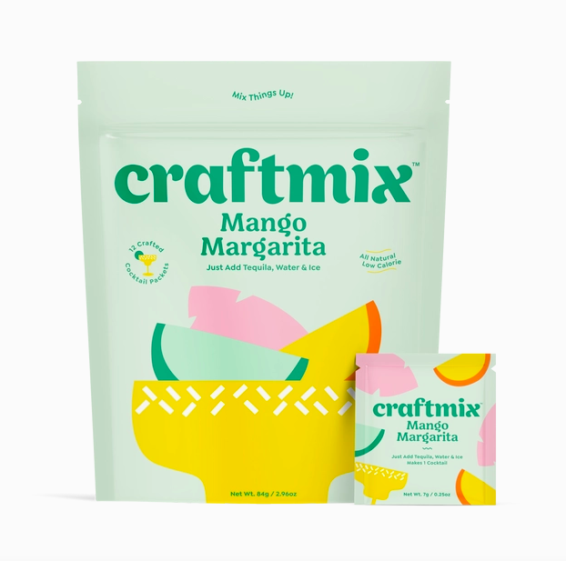 Craftmix Mango Margarita Cocktail Mixers - 12 Pack