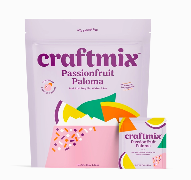 Craftmix Passionfruit Paloma Cocktail Mixers - 12 Pack