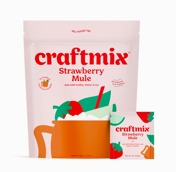 Craftmix Strawberry Mule Cocktail Mixers - 12 Pack