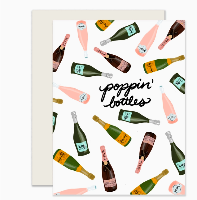Slightly Stationery Poppin' Bottles Congratulations Card