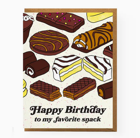 Boss Dotty Paper Co. Snack Cake Birthday Card