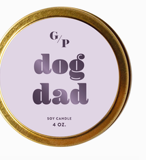 GP Candle Co. Dog Dad Tin Candle
