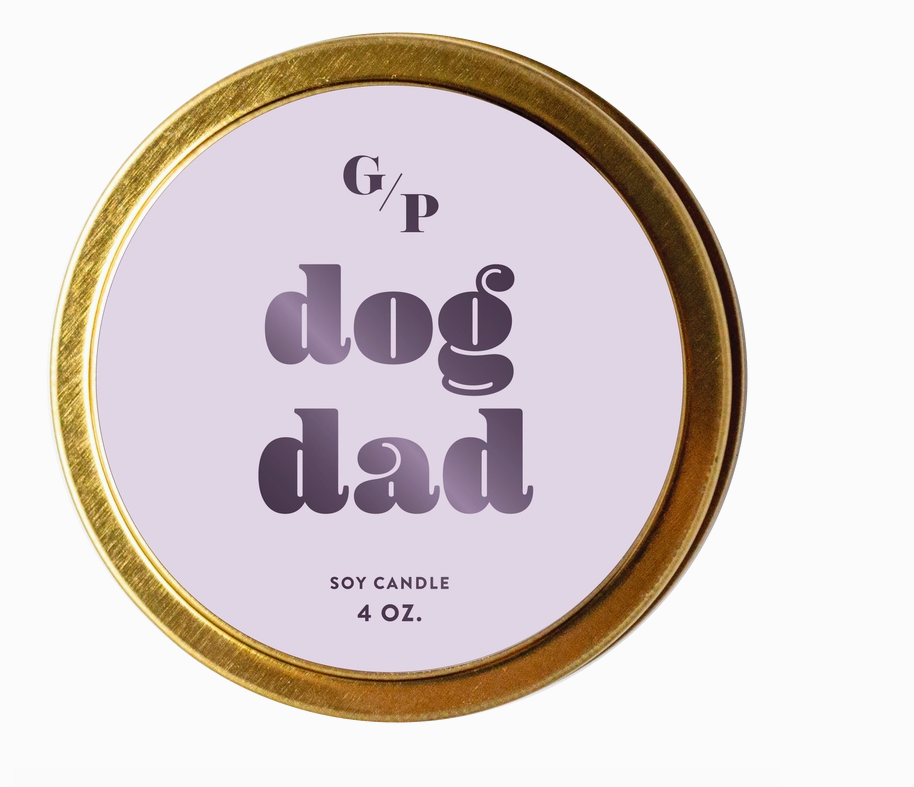 GP Candle Co. Dog Dad Tin Candle