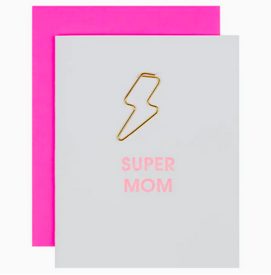 Chez Gagne Super Mom Paper Clip Card