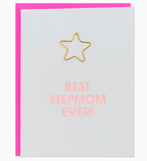 Chez Gagne Best Stepmom Ever Paper Clip Card