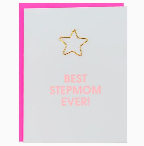 Chez Gagne Best Stepmom Ever Paper Clip Card