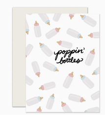 Slightly Stationery Poppin' Bottles Baby Card
