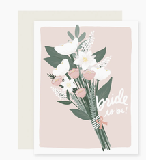 Slightly Stationery Bouquet Bride To Be Card