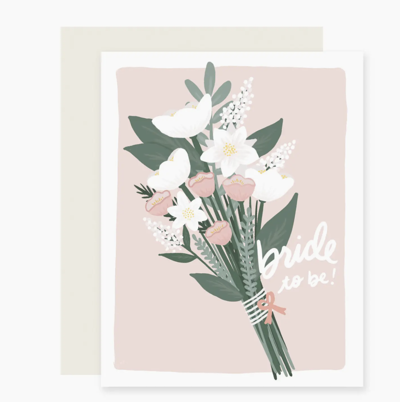 Slightly Stationery Bouquet Bride To Be Card