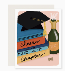 Slightly Stationery Cheers Next Chapter Graduation Card
