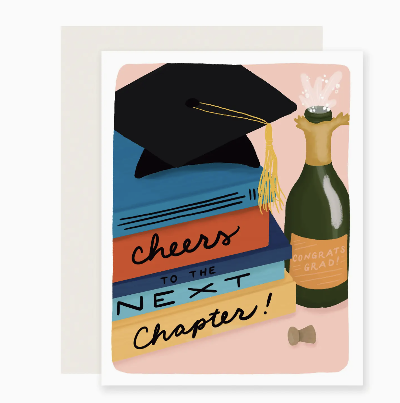Slightly Stationery Cheers Next Chapter Graduation Card