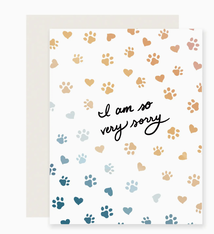 Slightly Stationery Paw Rainbow Pet Sympathy Card