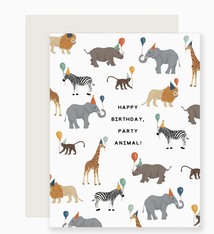 Slightly Stationery Safari Party Animal Birthday Card