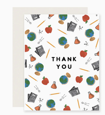 Slightly Stationery Thank You Teacher Appreciation Card