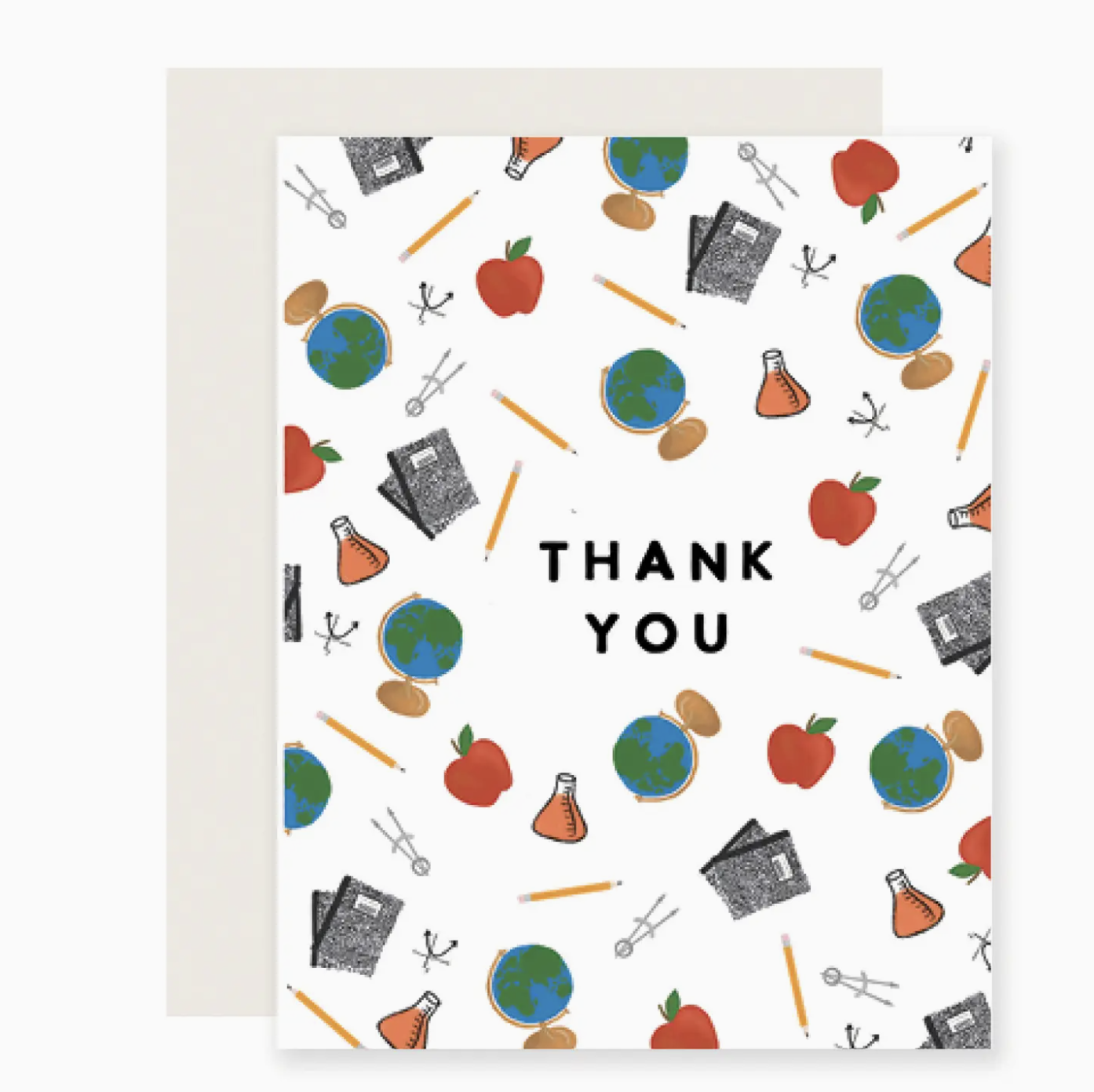 Slightly Stationery Thank You Teacher Appreciation Card