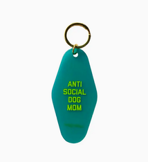 Golden Gems Anti Social Dog Mom Keytag