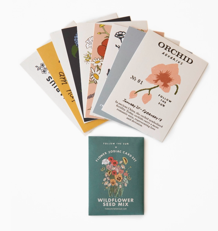 Three Potato Four Zodiac Sticker Card Set