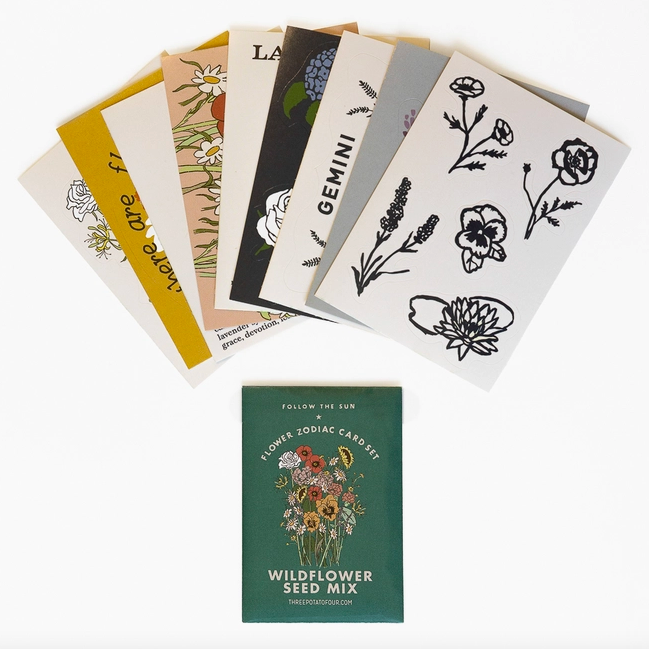 Three Potato Four Zodiac Sticker Card Set