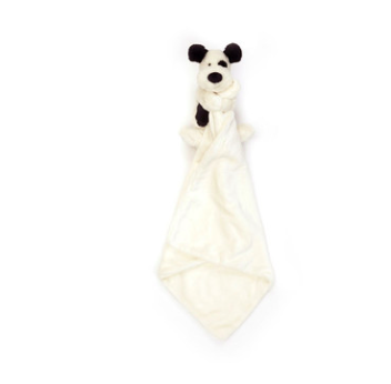 Jellycat Bashful Black & Cream Puppy Soother