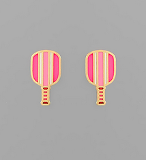 Golden Stella Pickleball Earrings