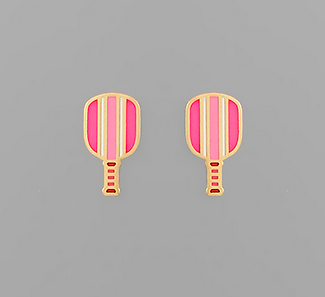 Golden Stella Pickleball Earrings