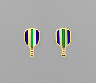Golden Stella Pickleball Earrings