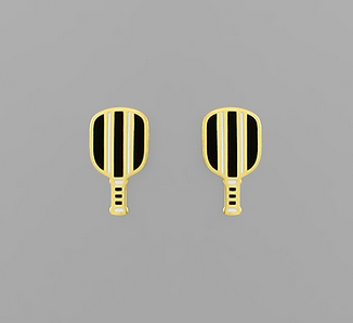 Golden Stella Pickleball Earrings