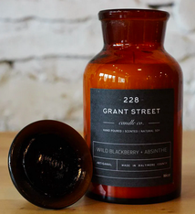 Grant Street Candle Co. Wild Blackberry + Absinthe Apothecary Jar