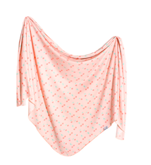 Copper Pearl Knit Swaddle Blanket Cheery