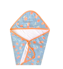 Copper Pearl Knit Hooded Towel Clementine