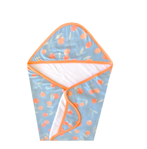 Copper Pearl Knit Hooded Towel Clementine