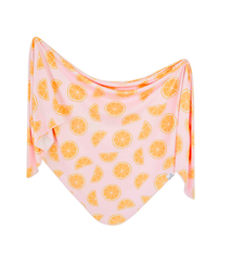 Copper Pearl Knit Swaddle Blanket Cutie