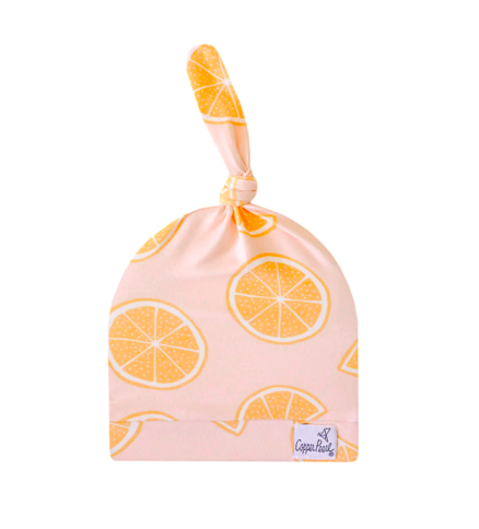 Copper Pearl Top Knot Hat Cutie