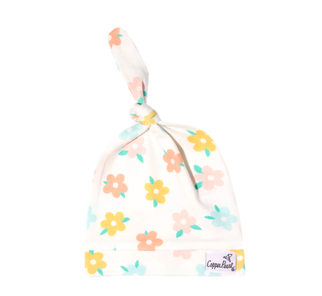 Copper Pearl Top Knot Hat Daisy