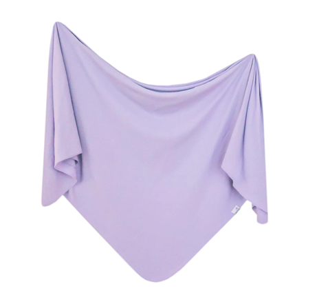 Copper Pearl Rib Knit Swaddle Blanket