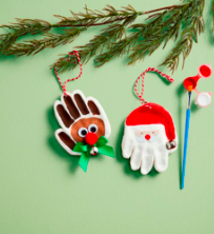 Mud Pie Christmas Handprint Ornament Kit