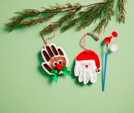 Mud Pie Christmas Handprint Ornament Kit