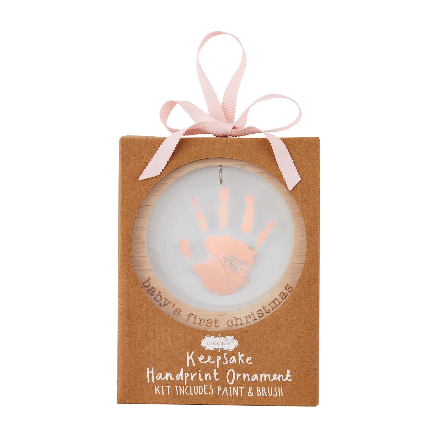 Mud Pie Acrylic Handprint Ornaments